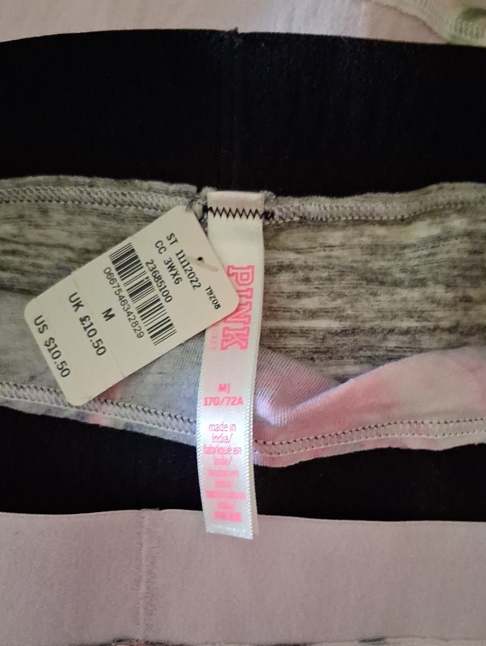 PINK Victoria's Secret Mixed-Print Boyshort Panty Trio - White, Black, Multi - Picture 6 of 6